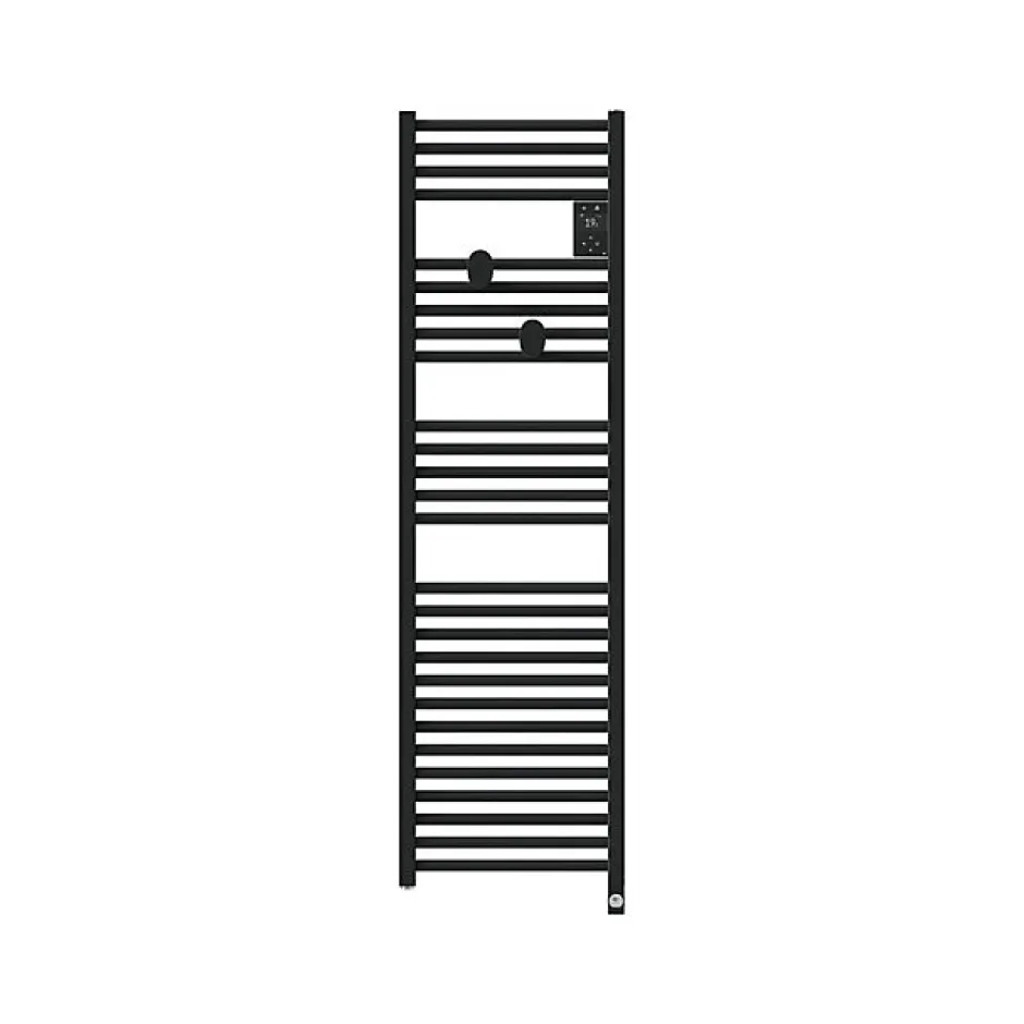 Thermor Sèche-serviettes connecté Riva 5 Etroit 500W Noir carbone - - 471656