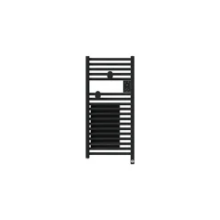 Thermor Sèche-serviettes connecté Riva 5 Etroit avec soufflerie 1300W Carbone - - 471657* Sèche-Serviettes Soufflant
