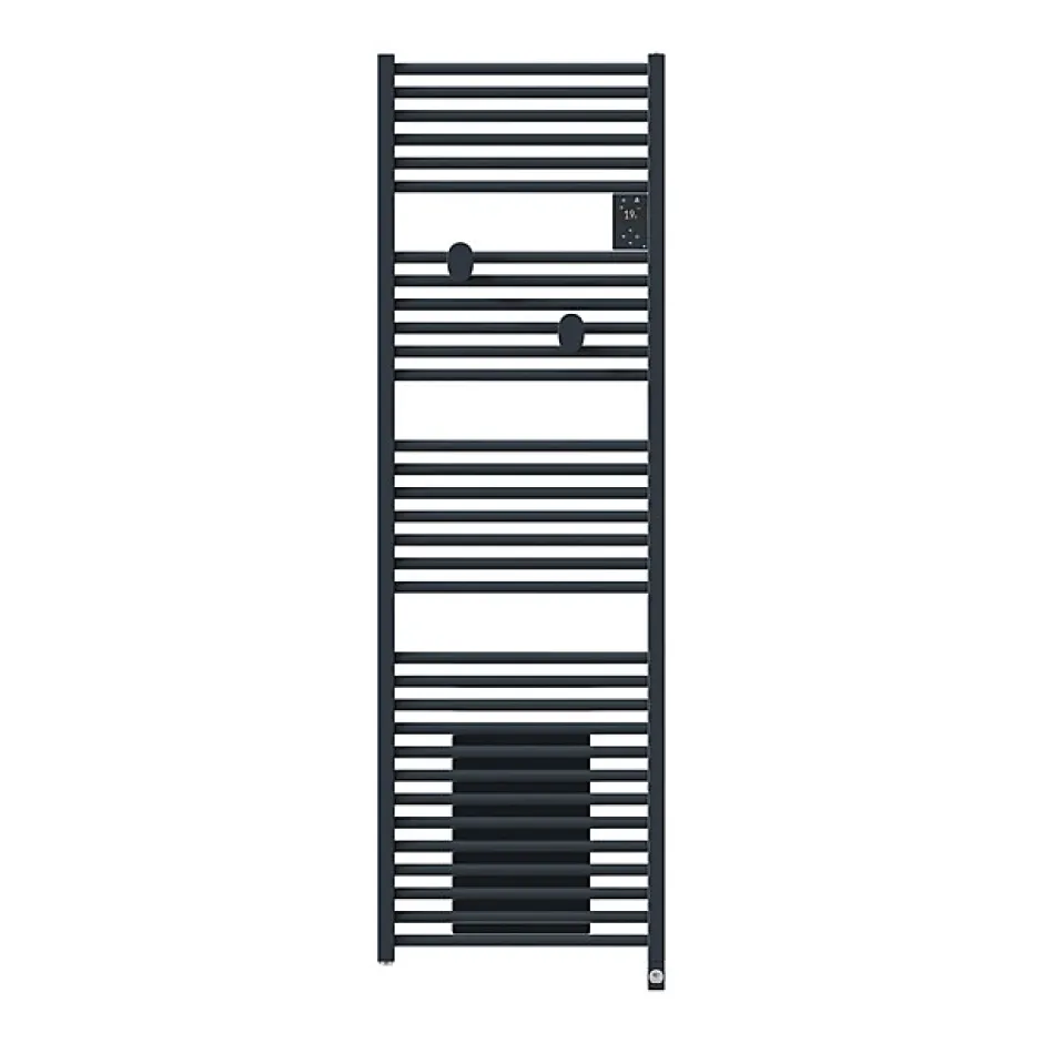 Thermor Sèche-serviettes connecté Riva 5 avec soufflerie 1750W Gris ardoise - - 471639