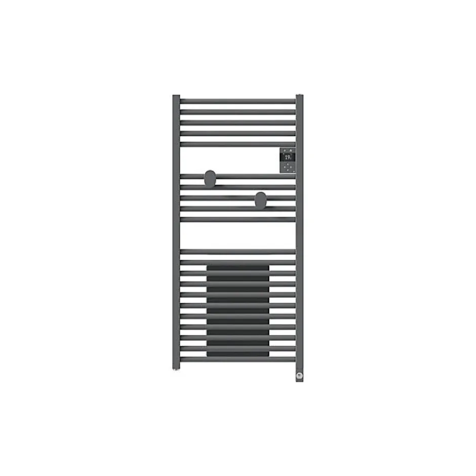 Thermor Sèche-serviettes connecté Riva 5 avec soufflerie 1500W Gris menhir - - 471638