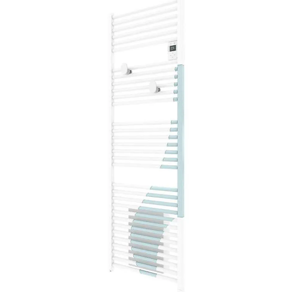 Thermor Sèche-serviettes connecté Riva 5 avec soufflerie 1500W Gris menhir - - 471638