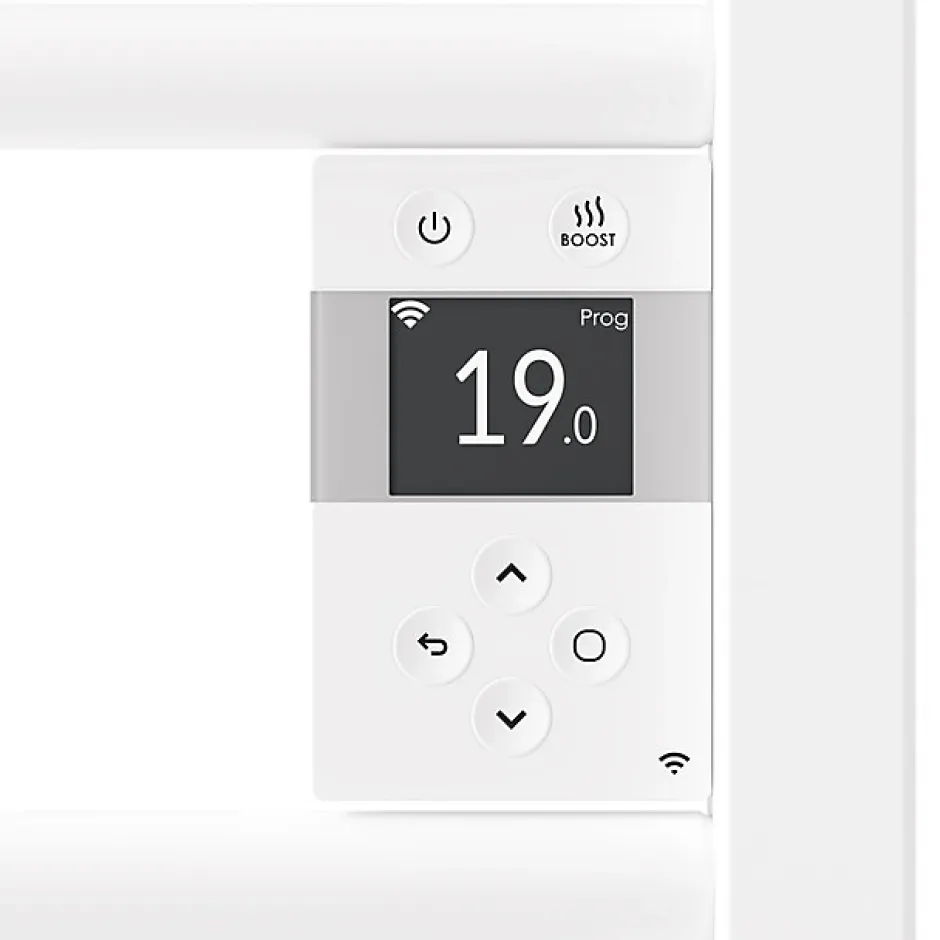 Thermor Sèche-serviettes connecté Riva 5 Etroit 300W Blanc brillant - - 471659* Sèche-Serviettes Électrique