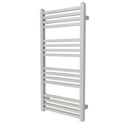 GoodHome Sèche-serviettes eau chaude en acier Duala gris 16 barres - 325 W