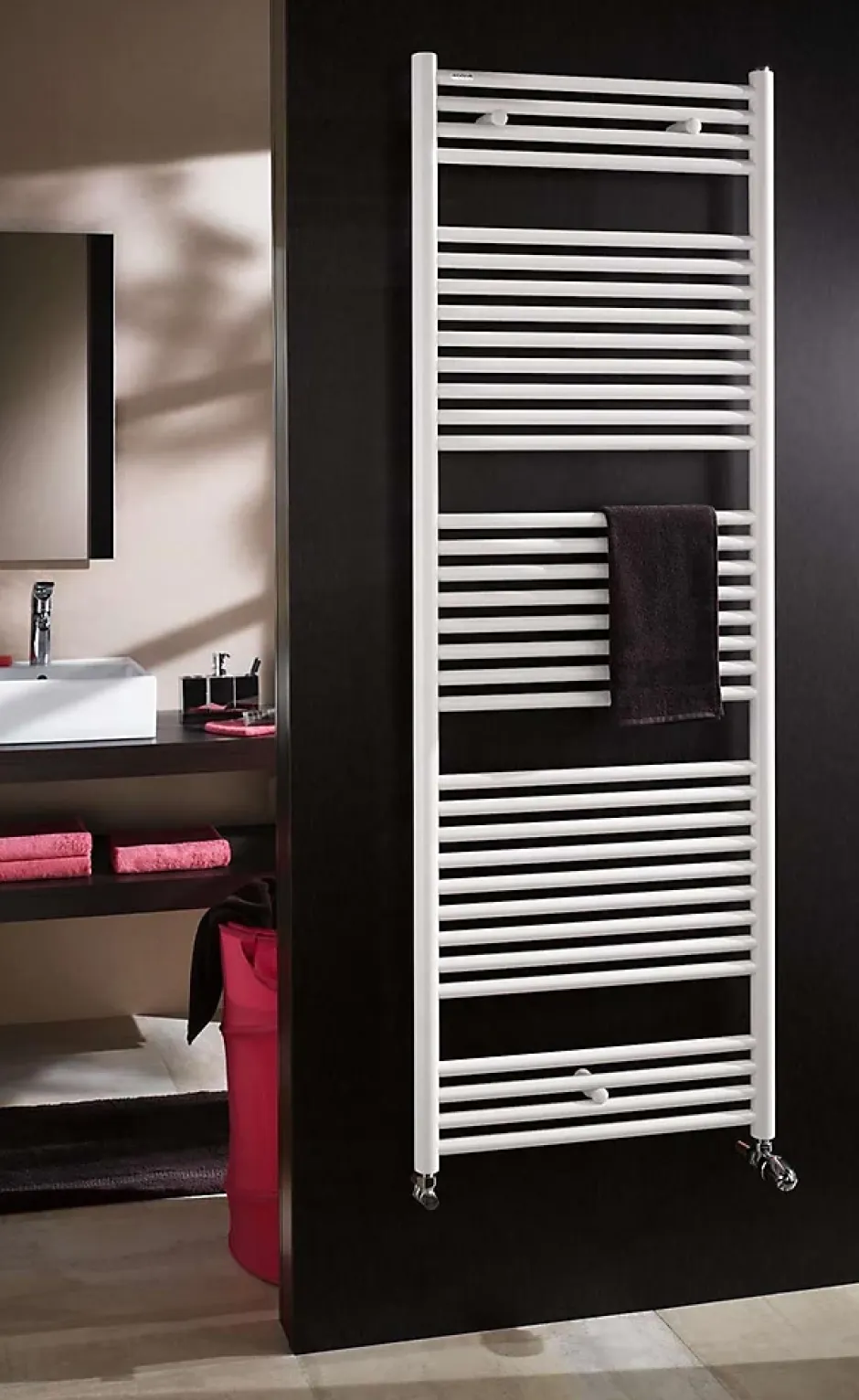 Acova Sèche-serviettes eau chaude ATOLL Spa - Puissance: 388W - Lg 500mm - Ht 746mm* Sèche-Serviettes Électrique