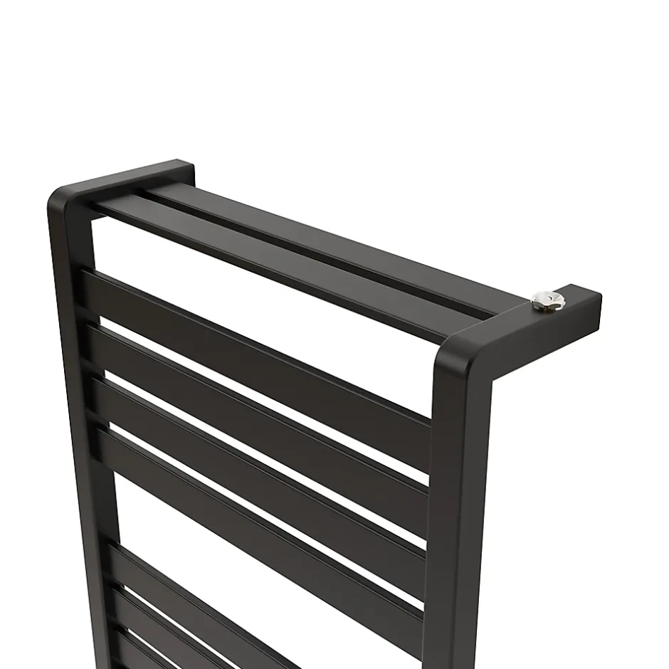 GoodHome Sèche-serviettes eau chaude en acier Loreto vertical anthracite 679 W* Sèche-Serviettes Eau Chaude