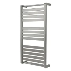 GoodHome Sèche-serviettes eau chaude Loreto vertical gris/argent 546 W* Sèche-Serviettes Eau Chaude