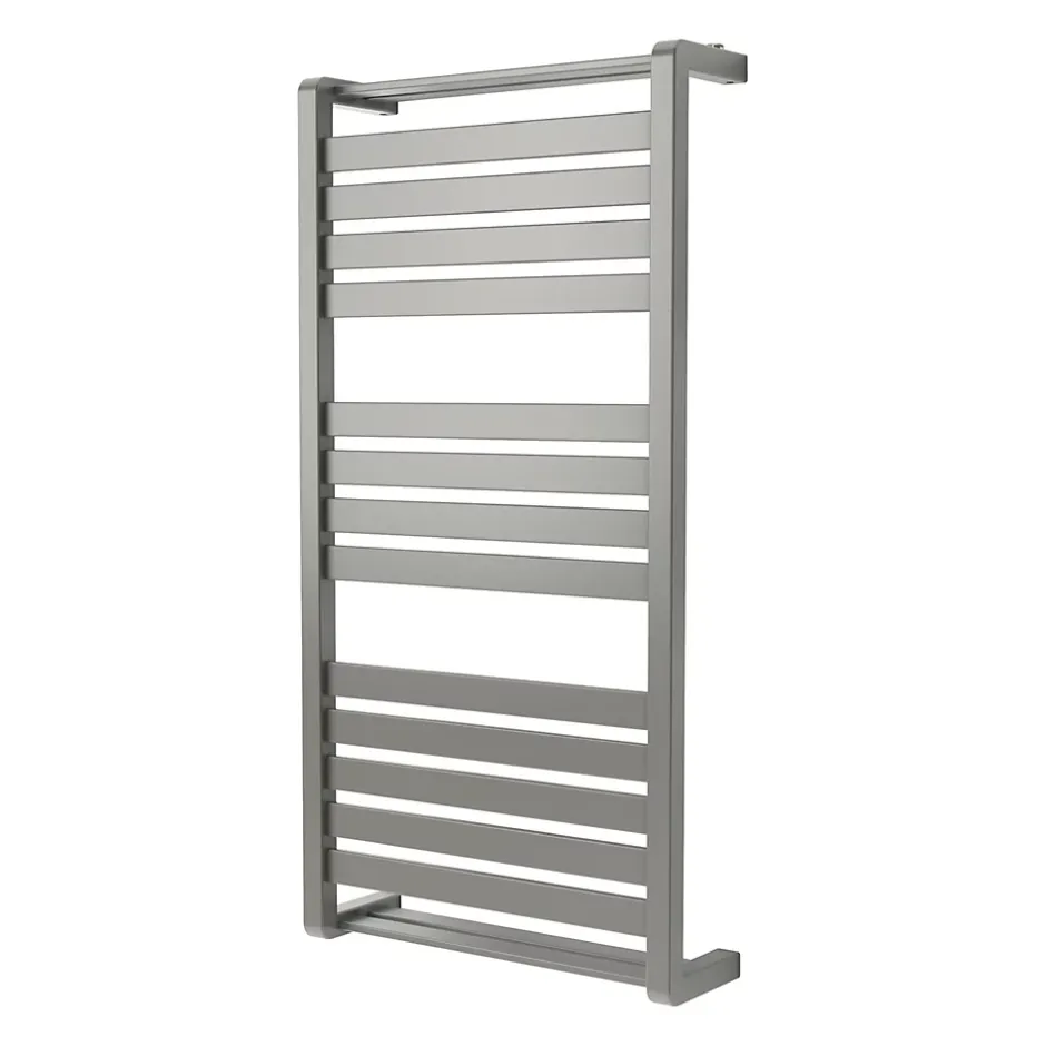 GoodHome Sèche-serviettes eau chaude Loreto vertical gris/argent 546 W* Sèche-Serviettes Eau Chaude