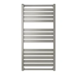 GoodHome Sèche-serviettes eau chaude Loreto vertical gris/argent 546 W* Sèche-Serviettes Eau Chaude