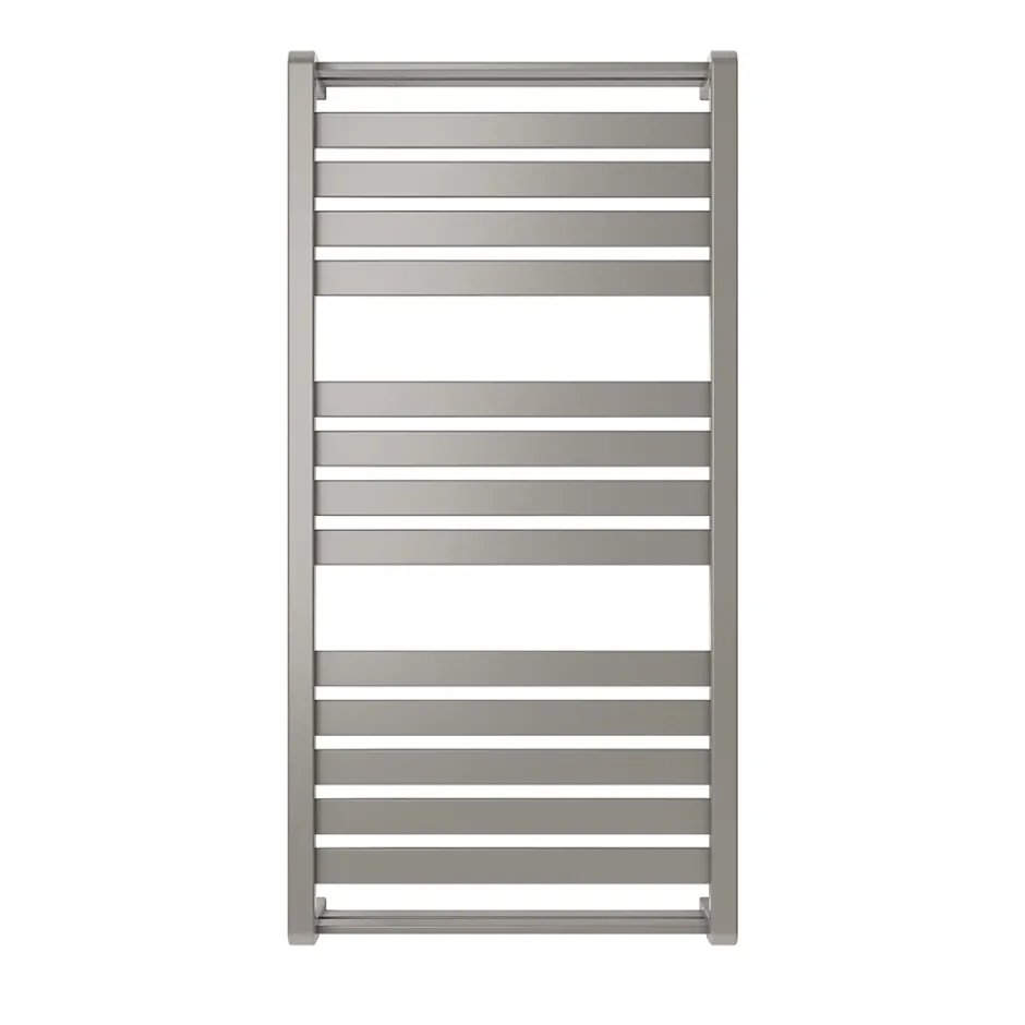 GoodHome Sèche-serviettes eau chaude Loreto vertical gris/argent 546 W* Sèche-Serviettes Eau Chaude