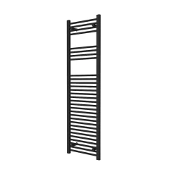 Flomasta Sèche-serviettes eau chaude plat en acier noir 609W* Sèche-Serviettes Eau Chaude