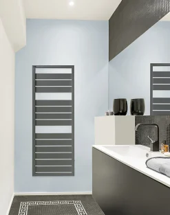 Acova Sèche-serviettes eau chaude en acier Astrakan anthracite 608W* Sèche-Serviettes Eau Chaude