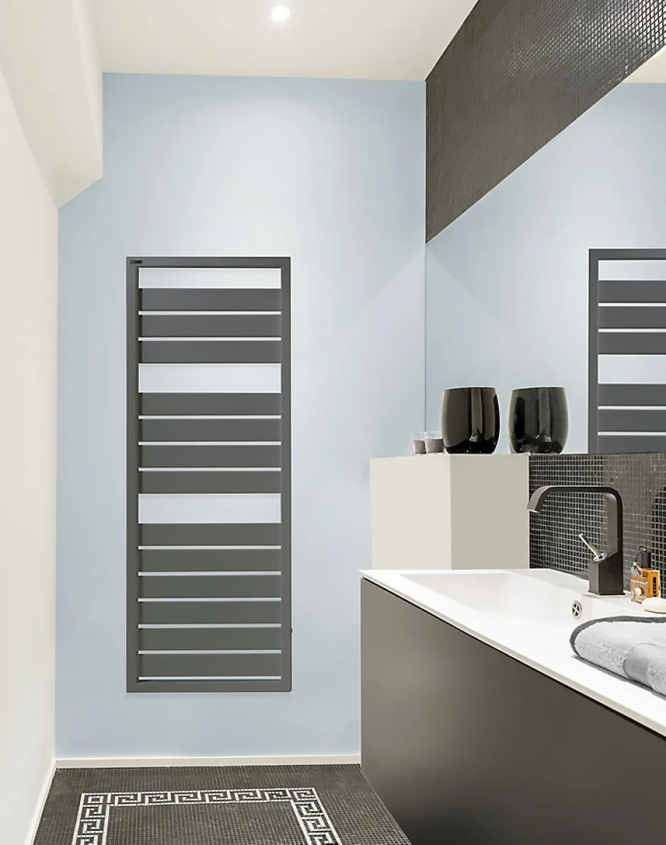 Acova Sèche-serviettes eau chaude en acier Astrakan anthracite 608W* Sèche-Serviettes Eau Chaude