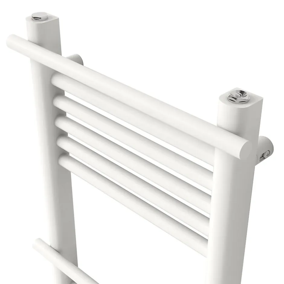 GoodHome Sèche-serviettes eau chaude en acier Solna vertical blanc mat 459 W* Sèche-Serviettes Eau Chaude