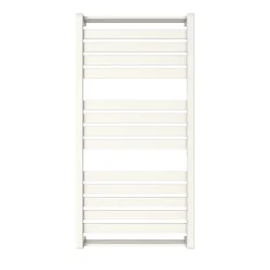 GoodHome Sèche-serviettes eau chaude en acier Loreto vertical blanc 546 W* Sèche-Serviettes Eau Chaude