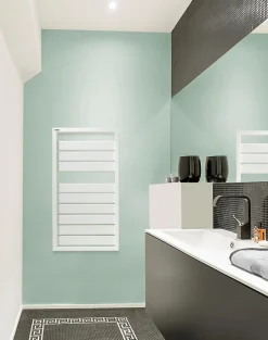 Acova Sèche-serviettes eau chaude en acier Astrakan blanc 432W* Sèche-Serviettes Eau Chaude