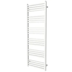 GoodHome Sèche-serviettes eau chaude en acier Duala blanc 24 barres - 518 W