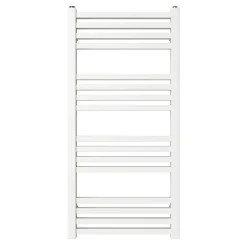 GoodHome Sèche-serviettes eau chaude en acier Duala blanc 16 barres - 325 W