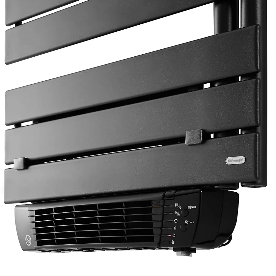 Delonghi Sèche-serviettes eau chaude en acier Penny 1035W anthracite* Sèche-Serviettes Soufflant