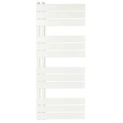 GoodHome Sèche-serviettes eau chaude en acier Boxwood blanc 488W* Sèche-Serviettes Eau Chaude