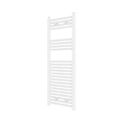 Flomasta Sèche-serviettes eau chaude plat en acier blanc 490W