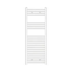 Flomasta Sèche-serviettes eau chaude plat en acier blanc 490W