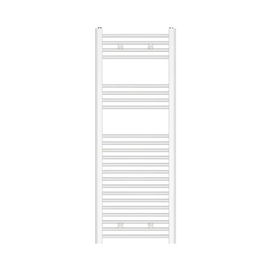 Flomasta Sèche-serviettes eau chaude plat en acier blanc 490W