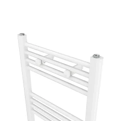 Flomasta Sèche-serviettes eau chaude plat en acier blanc 490W
