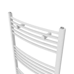 Flomasta Sèche-serviettes eau chaude en acier galbé blanc 816W