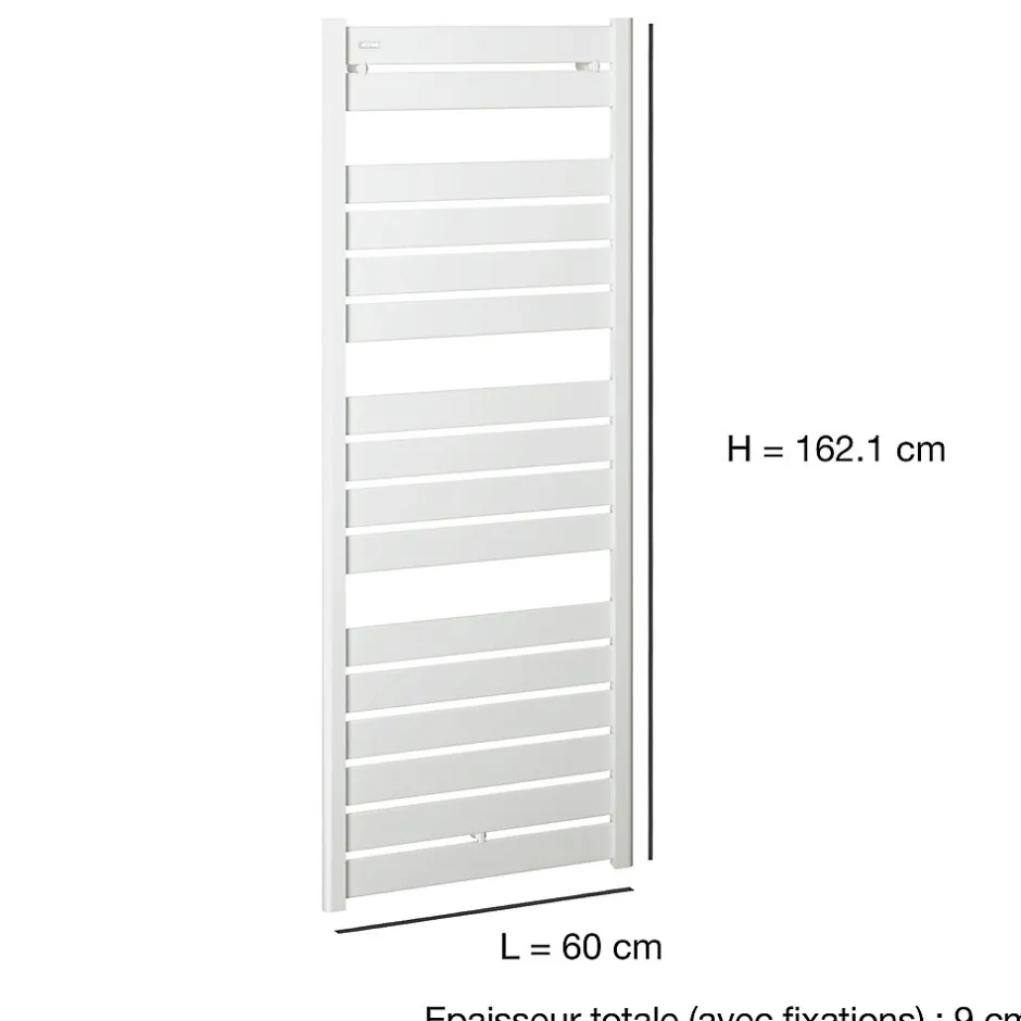 Acova Sèche-serviettes eau chaude en acier Madras blanc 791W