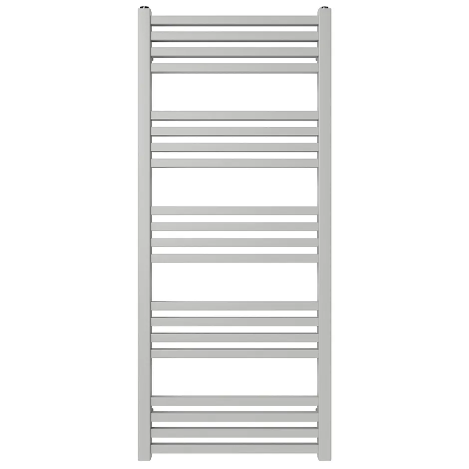 GoodHome Sèche-serviettes eau chaude en acier Duala gris 20 barres - 438 W* Sèche-Serviettes Eau Chaude