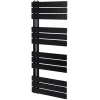 GoodHome Sèche-serviettes eau chaude en acier Boxwood noir 488W