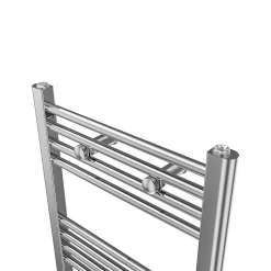 Flomasta Sèche-serviettes eau chaude plat en acier argent 333W* Sèche-Serviettes Eau Chaude