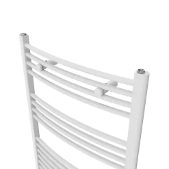 Flomasta Sèche-serviettes eau chaude en acier galbé blanc 566W* Sèche-Serviettes Eau Chaude