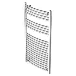 Flomasta Sèche-serviettes eau chaude en acier Blyss chrome 382W* Sèche-Serviettes Eau Chaude