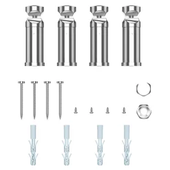 Flomasta Sèche-serviettes eau chaude en acier Blyss chrome 382W* Sèche-Serviettes Eau Chaude