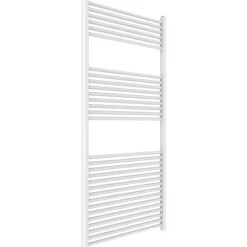 Kiamami Valentina Sèche-Serviettes En Acier Blanc 75X150 Avec 30 Tubes Horizontaux