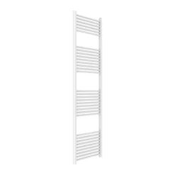 Kiamami Valentina Sèche-Serviettes En Acier Blanc 50X180 Avec 9+9+9+6 Tubes Horizontaux
