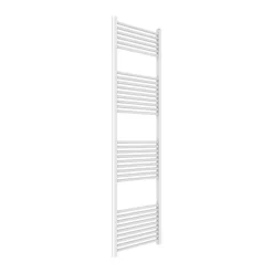 Kiamami Valentina Sèche-Serviettes Hydraulique En Acier Blanc Pour Salle De Bain 55X180cm* Sèche-Serviettes Eau Chaude