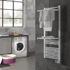 Deltacalor Sèche-serviettes électrique à inertie fluide Papillon2 500W blanc
