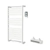 GoodHome Sèche-serviettes électrique Loreto blanc 500W + Soufflerie amovible Acilia blanc 1000W
