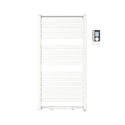 GoodHome Sèche-serviettes électrique Loreto blanc 500W + Soufflerie amovible Acilia blanc 1000W