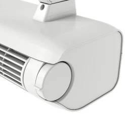 GoodHome Sèche-serviettes électrique Loreto blanc 500W + Soufflerie amovible Acilia blanc 1000W
