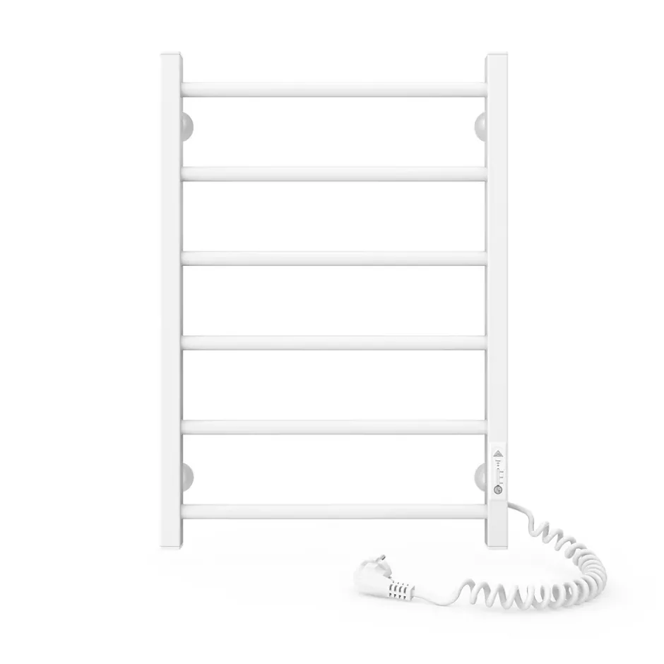 Laris Sèche-serviettes électrique ALFA 400x600 avec minuterie ECO, 95W, Blanc* Sèche-Serviettes Électrique