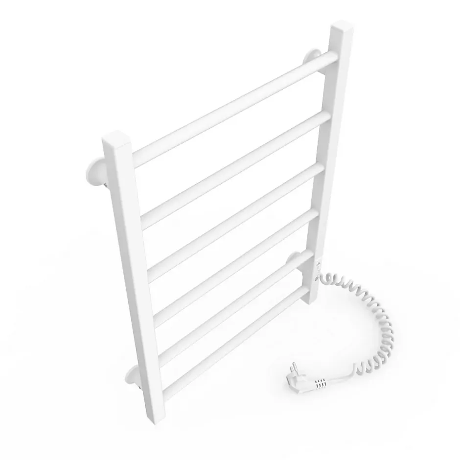 Laris Sèche-serviettes électrique ALFA 400x600 avec minuterie ECO, 95W, Blanc* Sèche-Serviettes Électrique