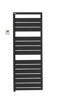 Acova Sèche-serviettes électrique à inertie fluide Astrakan noir 750W* Sèche-Serviettes Électrique