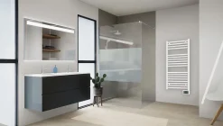 Noirot Sèche-serviettes électrique à inertie fluide Flobain 500W blanc* Sèche-Serviettes Électrique