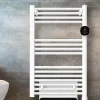 Heallux Sèche-serviettes électrique Aqualea blanc 1500W + soufflerie