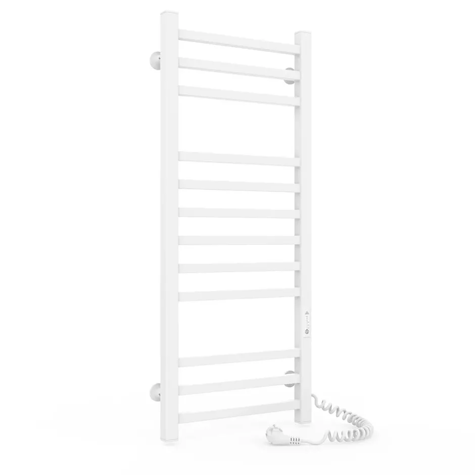 Laris Sèche-serviettes électrique IMIDZ 350x900 avec minuterie ECO, 190W, Blanc* Sèche-Serviettes Électrique