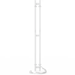 Laris Sèche-serviettes électrique DUET 80x1200 avec minuterie ECO, 80W, Blanc