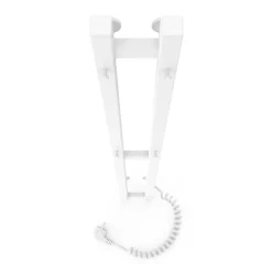 Laris Sèche-serviettes électrique DUET 80x1200 avec minuterie ECO, 80W, Blanc